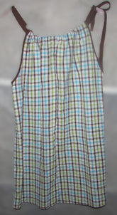 Green And Blue Plaid Womens Top